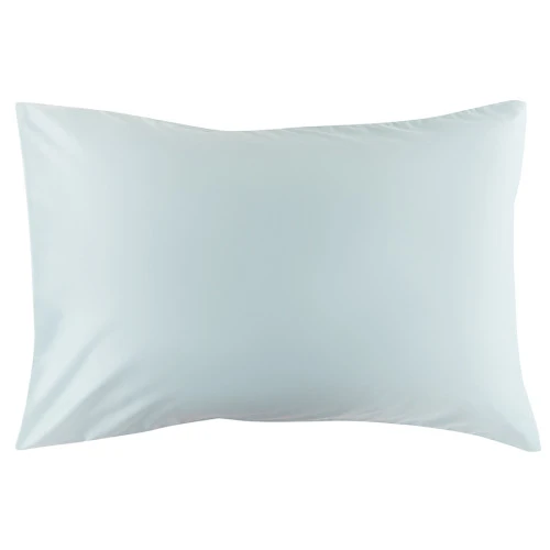 Набор из двух наволочек из сатина голубого цвета из коллекции essential, 50х70 см