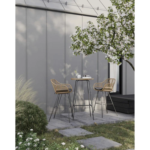 Стул барный vetle bent, ротанг