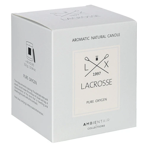 Свеча ароматическая lacrosse, pure oxygen (новая), 60 ч