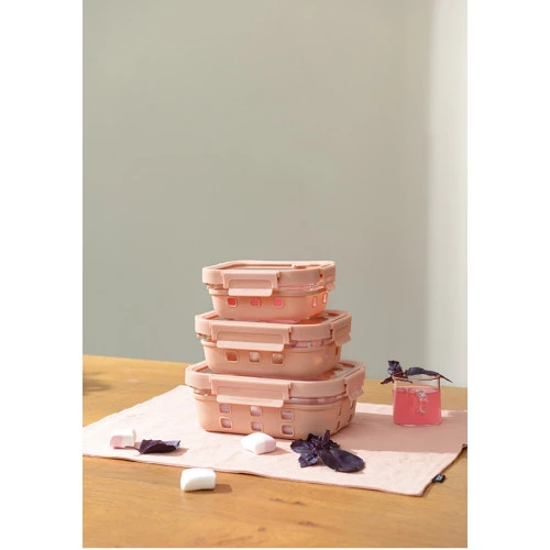 Контейнер для запекания, хранения и переноски продуктов в чехле, 1050 мл, бежевый