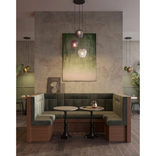 Светильник подвесной каскадный aurora, D50 см, сливовый/серый/прозрачный