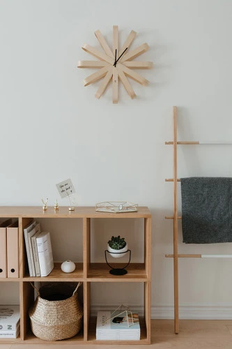 Часы настенные ribbon, D51 см, дерево