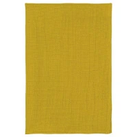 Набор из двух кухонных жаккардовых полотенец горчичного цвета из коллекции essential