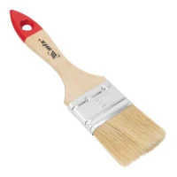 Кисть плоская "Стандарт" 2" (50 мм) натуральная щетина, деревянная ручка MTX