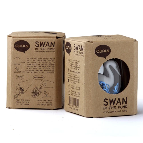 Держатель для скрепок swan in the pond