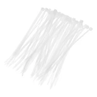 Хомуты, 150 х 3.6 мм, пластиковые, белые, 100 шт Сибртех