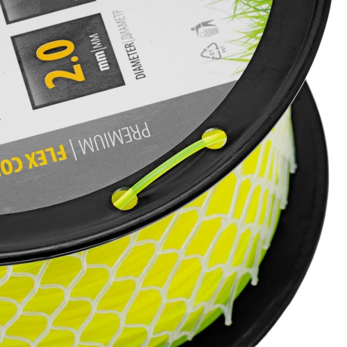 Леска для триммера круглая, 2,0мм х 276м, на DIN катушке FLEX CORD,  Denzel