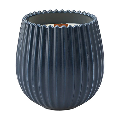 Свеча ароматическая с деревянным фитилём secret santa из коллекции edge, синий, 60 ч