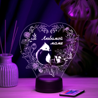 3D светильник  Светильник "Птичка с птенцами"