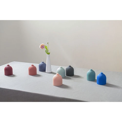 Свеча декоративная бирюзового цвета из коллекции edge, 10,5см