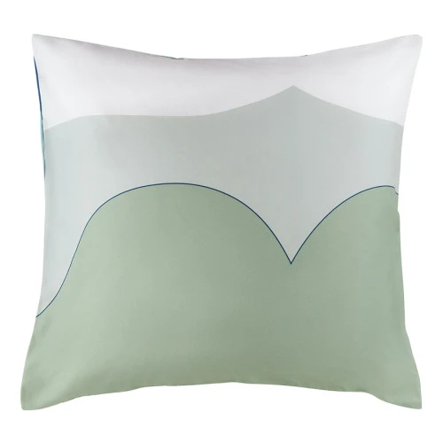 Набор из двух наволочек из сатина  мятного цвета с авторским принтом из коллекции freak fruit, 70х70 см