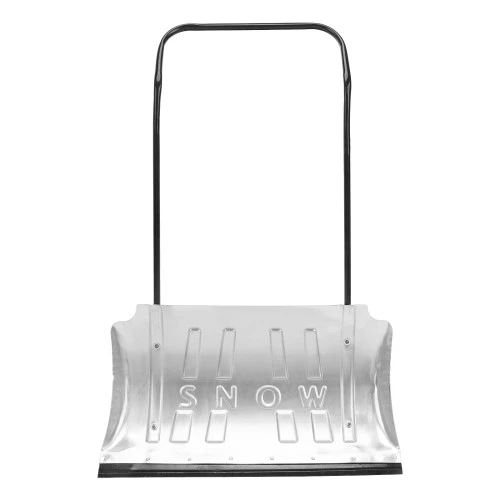 Движок для уборки снега алюминиевый, 750 х 420 х 1120 мм, усиленный, стальная рукоятка, Сибртех