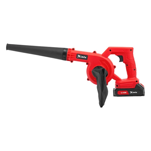 Воздуходувка-пылесос акк. портативная, LB-185, 75 м/с, 185 м³/ч, Li-Ion, 20 В MTX