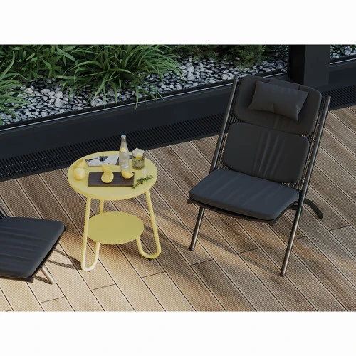 Столик stian, D50 см, желтый