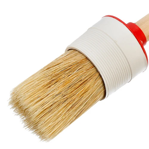 Кисть круглая №10 (40 мм) натуральная щетина, деревянная ручка MTX