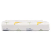 Простыня круглая на резинке из сатина с принтом dinosauria world из коллекции tiny world, 75х75х20см