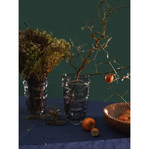 Ваза crumpl, 25 см, серая