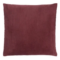 Чехол на подушку фактурный из хлопкового бархата бордового цвета  из коллекции essential, 45х45 см