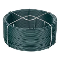 Проволока с ПВХ покрытием, зеленая 1.2 мм, длина 50 м Сибртех