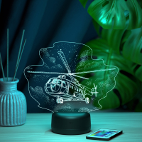 3D светильник  Светильник "Ми-8 гражданская версия"