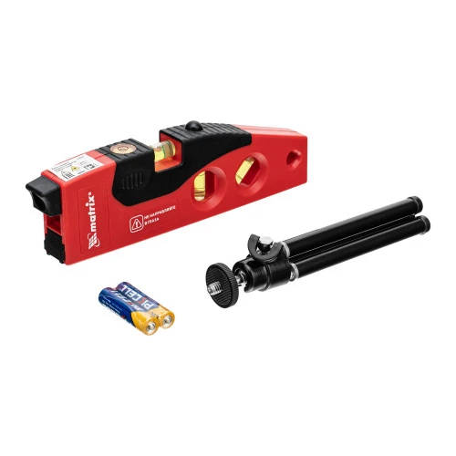 Лазерный уровень, 180 мм, 220 мм штатив, 4 глазка Matrix