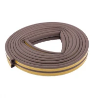 Уплотнитель, 6 м, профиль "D", коричневый Сибртех