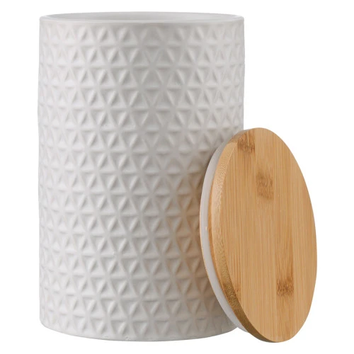 Банка для хранения керамическая farah, 1,5 л, белая