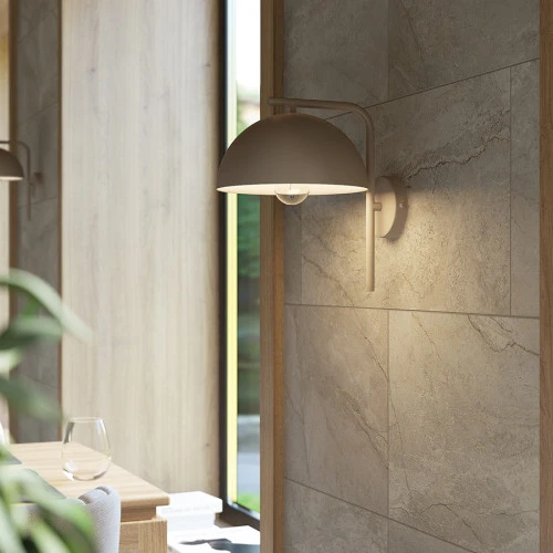 Светильник настенный jassy, D29х26 см, бежевый