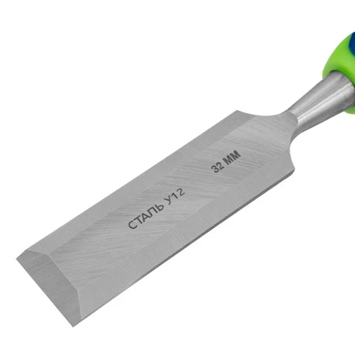 Долото-стамеска, 32 мм, двухкомпонентная рукоятка Сибртех