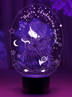 3D светильник  Светильник "Ангелок"