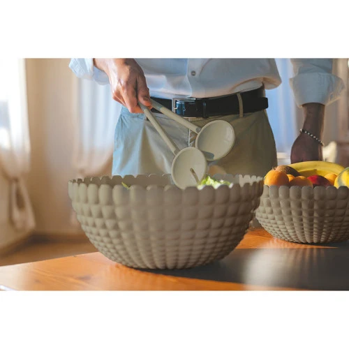 Салатник tiffany, 3 л, серо-бежевый