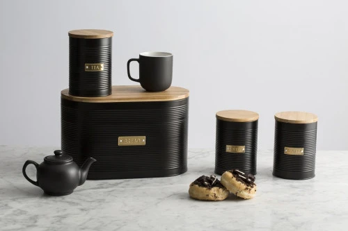 Емкость для хранения чая otto черная 1,4 л