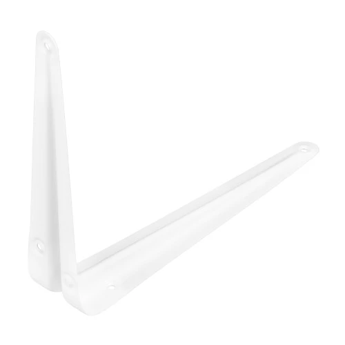 Кронштейн угловой с ребром, 175 х 225 мм, белый Сибртех