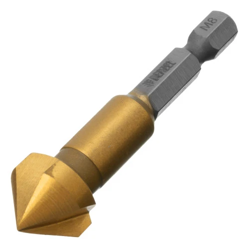 Зенковка конусная под М8, HSS, по металлу, 6-гранный хвостовик Denzel