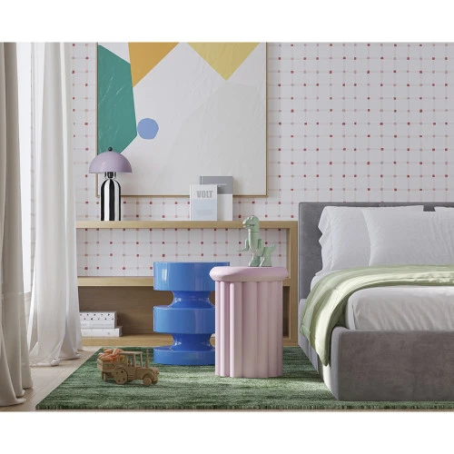 Столик приставной vivlend, D34 см, сиреневый