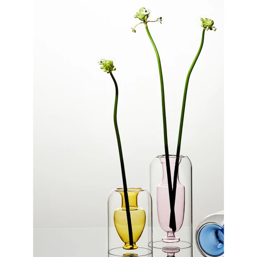 Ваза muse, 25 см, нежно-розовая