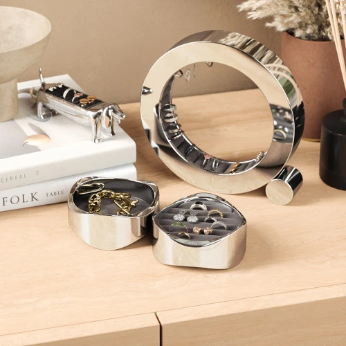 Органайзер для украшений wavy, хром