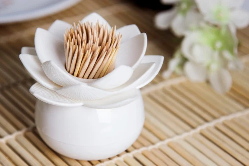 Держатель для зубочисток lotus, белый