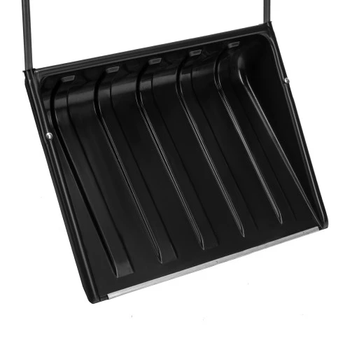 Движок для уборки снега пластиковый, 695 х 540 х 1460 мм, стальная рукоятка, Сибртех