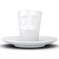 Кофейная пара buffled, 80 мл, белая