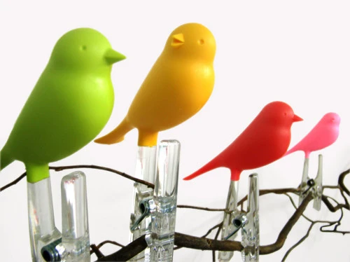 Набор прищепок sparrow, зеленые, 4 шт.