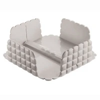 Салфетница квадратная tiffany, серо-бежевая