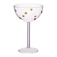 Креманка pom-pon, 225 мл, розовая/янтарная