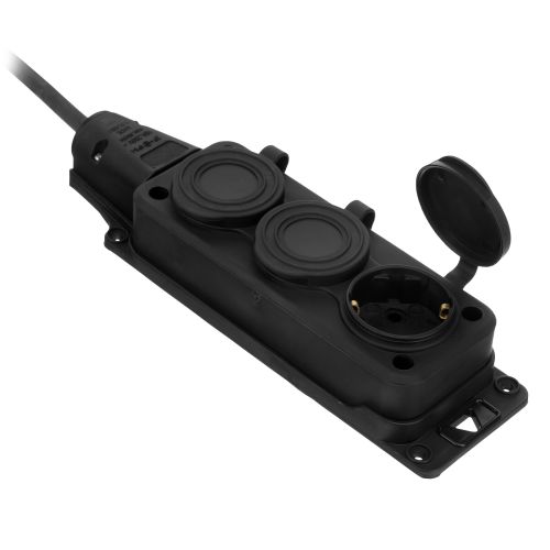 Удлинитель-шнур силовой Top Series, КГТТ, 20м, 3 розетки, 3 x 2,5 мм Denzel