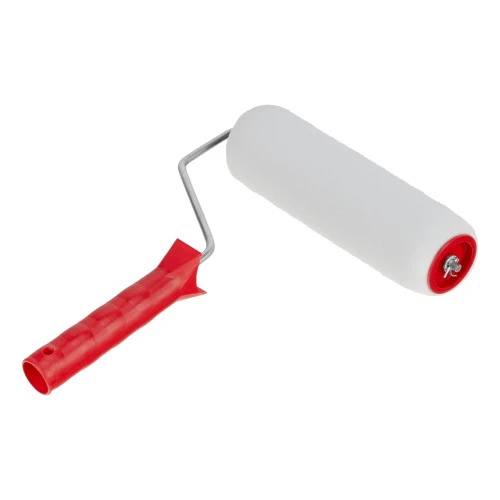 Валик "Поролон", в сборе, 200 мм, D 48 мм, D ручки 6 мм, крепление шплинтом Сибртех