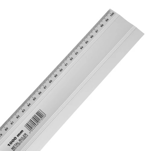 Линейка-уровень, 1000 мм, металлическая, пластмассовая ручка 2 глазка Matrix