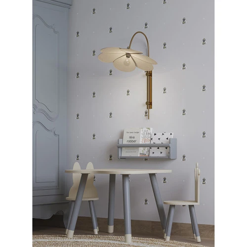 Светильник настенный kamille, 55х67 см, бежевый