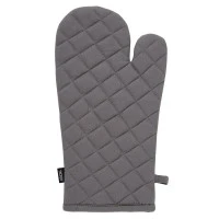 Прихватка-варежка из хлопка серого цвета из коллекции essential, 33х17,5 см