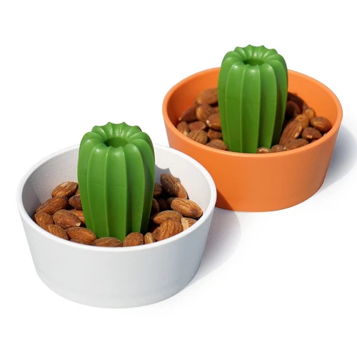 Миска для снеков cacnuts, оранжевая/зеленая