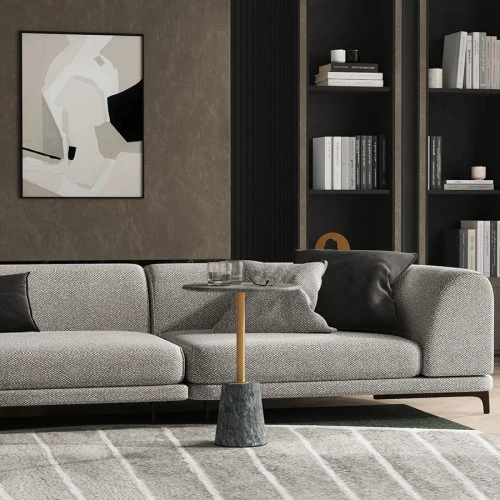 Столик кофейный gryd, D40 см, серый